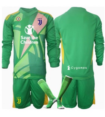 Lacne Dětský Futbalové dres Juventus Brankarsky  2024-25 Dlhy Rukáv - Preč (+ trenírky)